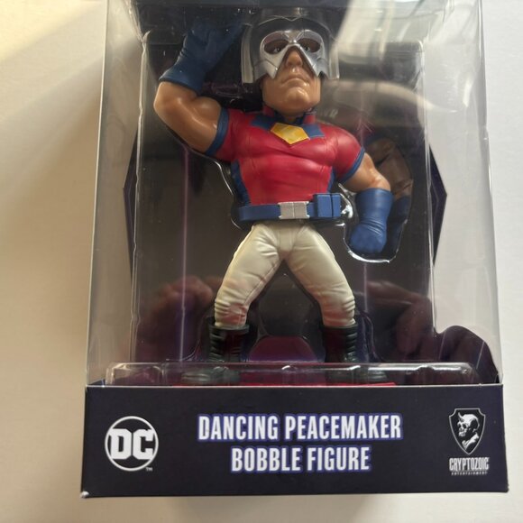 NEW DCU Dancing Peacemaker 6'' Bobble Figure - Picture 5 of 9